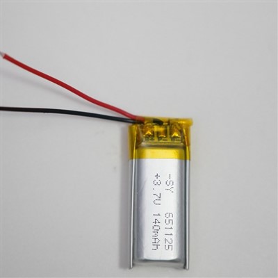 Baterai Polimer Lithium Ion 3,7 V 140mah
